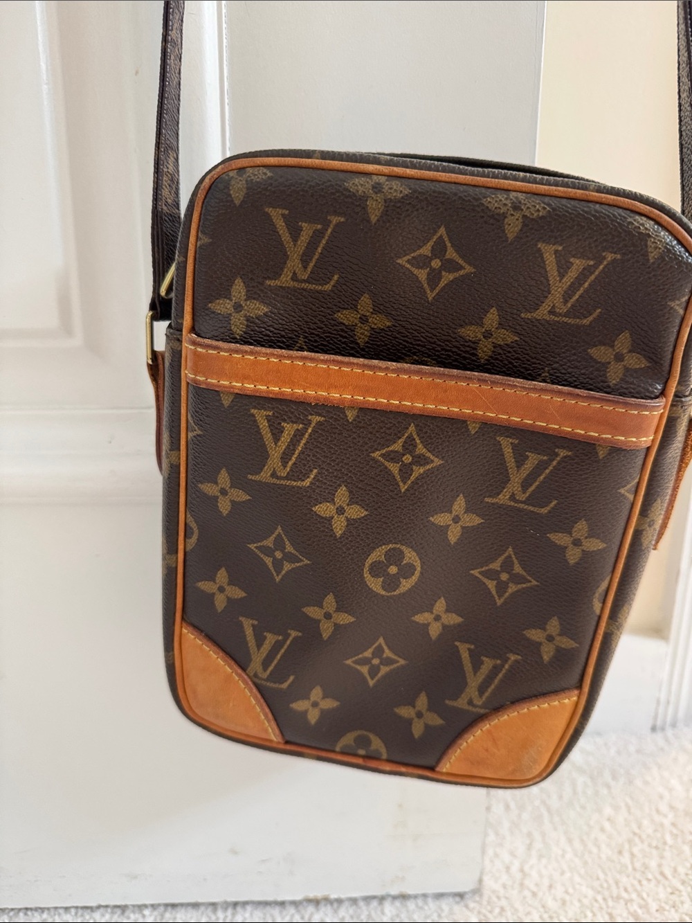Louis Vuitton Monogram Messenger Bag in Brown and Tan